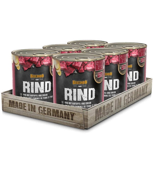 BELCANDO Rind mit Kartoffel & Erbsen 6x800g Nassfutter Hundefutter Futter Hund  - Bild 1 von 1