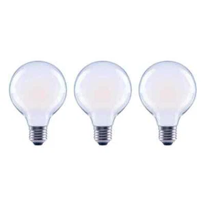 EcoSmart G25 Globe Dimmable LED Vintage Edison Light Bulb Soft White (3-Pack) - Picture 1 of 10