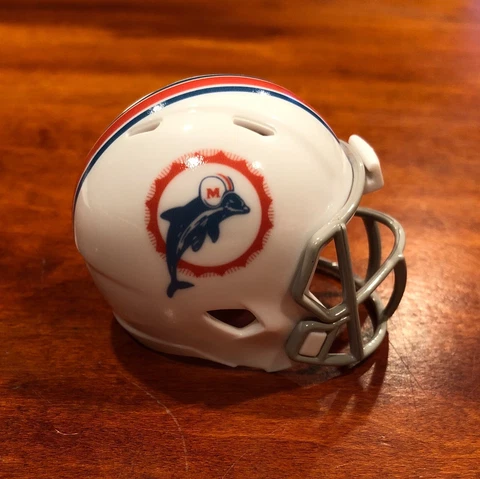 Miami Dolphins 1969-1973 throwback custom pocket pro helmet 1972 perfect season Cover