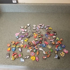100 Mixed Variety Croc Charm Lot - Picture 1 of 10