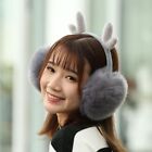 Solid Color Winter Outdoor Headband Deer Imitation Mink Warm  Earmuffs