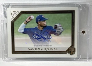 2021 Topps Gallery - Santiago Espinal Rookie Autograph Auto RC Blue Jays #RA-SE - Picture 1 of 2
