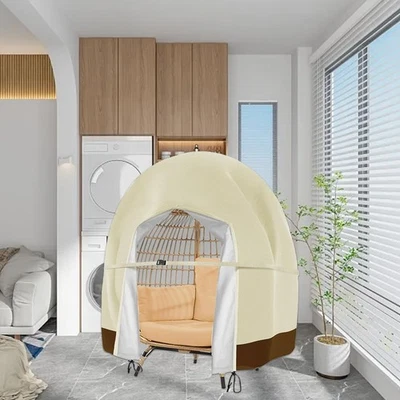 Double Wicker Egg Chair Protector Cover for Rain Snow and UV Shielding - Image 1 of 4