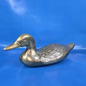 Pato de latón macizo grande Gatco de colección de 14" 4,5 libras hecho en Taiwán - raro y difícil de encontrar - Imagen 1 de 9