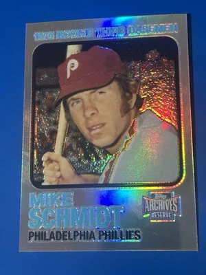 Mike Schmidt 2001 Topps Archives Reserve “Rookie Reprint” Card - Image 1 of 2
