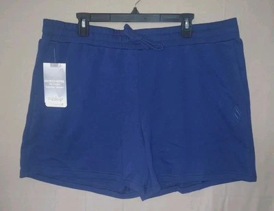 Pantalones cortos para mujer Skechers Go Lounge azul marino talla 2XL NUEVOS CON ETIQUETAS Foto 1 de 4