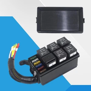 12V 6 Way Car Blade Fuse Box Block Relay Kit With Pre-Wires For Trucks Boat  $ - Picture 1 of 9
