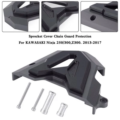 Protector de cadena de cubierta de piñón delantero para KAWASAKI Ninja 250 300 Z300 2013-2017 Foto 1 de 4