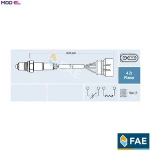 LAMBDA SENSOR 77302 FOR SKODA VW AUDI A4/S4 A6/S6 A8/S8 ALLROAD AMX 2.8L 6cyl A4 - Picture 1 of 9