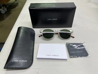 Linda Farrow LF25 Sunglasses in Transparent and Tortoise - Image 1 of 4