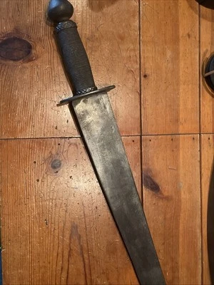 ESPADA ANTIGUA MEDIEVAL ITALIANA ALEMANA O FRANCESA CABALLERO O ARQUERO "FALCHEON". Foto 1 de 4