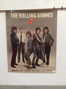 Rarer Original 1980 ROLLING STONES Record Store Promo 24" x 30" Poster READ - Picture 1 of 19