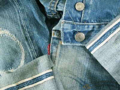 LO ÚLTIMO DE COLECCIÓN 1966 REPRO LVC Hombres LEVI'S 501 BIG E RIBETE JP Jeans 34 x36 (ajuste 31x33) Foto 1 de 4