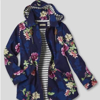 Chaqueta resistente al agua con capucha floral Appleseed's S Foto 1 de 4