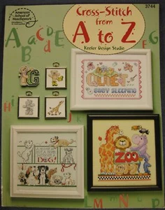 Cross-Stitch from a to Z Linda Gillum Kooler Design ASN Publishing Book 3744 - Foto 1 di 5