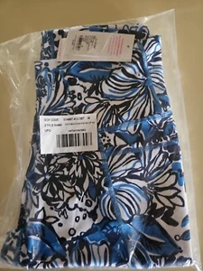 NWT Lilly Pulitzer MEDIUM South Beach Leggings, LOW TIDE NAVY Pandarama 👌 - Picture 1 of 8