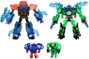 Takara Tomy Transformers TAV45 Optimus Prime & Grimlock Supreme Armor Sets NEW - Picture 1 of 9