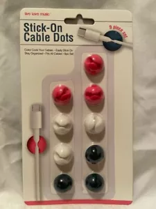 Live, Love, music Stick On Cable Dots 9pc set - Picture 1 of 2