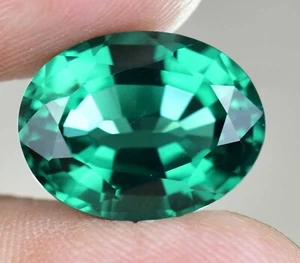 Natural Green Emerald 9.40 Ct Oval Cut AGL Certified Stunning Loose Gemstone - Picture 1 of 5