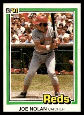 1981 Donruss #302 Joe Nolan Cincinnati Reds Baseball card - Image 1 of 2