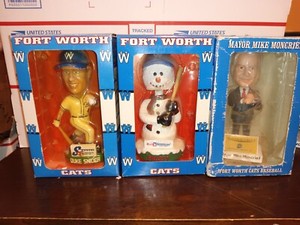 Fort Worth Cats Bobbleheads. Dodgers affiliate. 