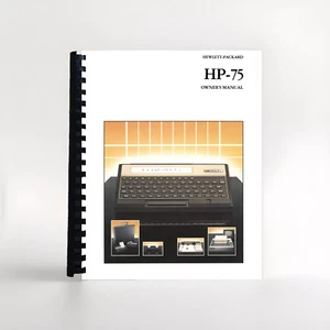 Manual for Hewlett Packard HP 75C Calculator - Picture 1 of 1