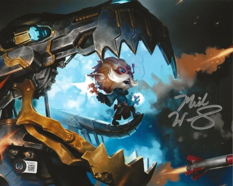 MICK WINGERT Autographed Signed "Arcane Heimerdinger" 8x10 signed w/Beckett COA Cover