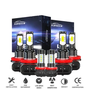 For Nissan Altima 2007-2018 Combo LED Headlight High Low + Fog light bulbs Kit - Picture 1 of 15