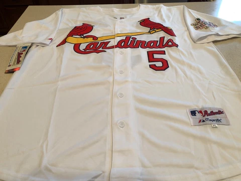 Majestic Authentic St Louis Cardinals Albert Pujols Jersey - 2011 WS - Mens XL Cover