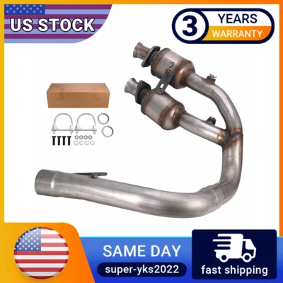 Front Catalytic Converter for Jeep WJ Grand Cherokee 2001 2002 2003 2004 L6 4.0L - Image 1 of 4