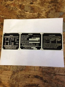 For Jeep Ford GPW Steel Zinc Plated Data Plate Set, G-503 - Bild 1 von 5