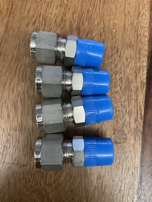 4 Pc 1/4" OD x 1/4" MNPT SS Male Conn.Ham-Let 768LSS1/4X1/4 = SS-400-1-4 Swaglok - Image 1 of 2
