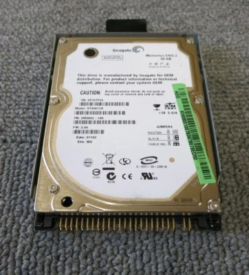 Seagate ST96812A 9W3882-188 Momentus 5400.2 60GB 5400RPM 8MB 2.5" ATA-100 HDD - Image 1 of 4