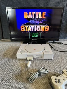 Vintage Sony PlayStation 1 PS1 SCPH-9001 Console System Bundle Tested and Works - Picture 1 of 11