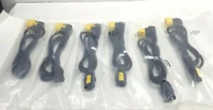 APC BY SCHNEIDER ELECTRIC AP8704R-NA POWER CORD KIT (6 EA), LOCKING, C13 TO C14 - Picture 1 of 2
