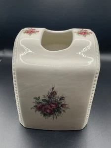 VB Athena California Keramik RoseRhapsody Keramik Taschentuch Box Deckel Wohndeko - Bild 1 von 5