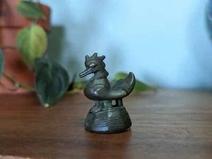 74g 18thC Burmese Cockerel Opium Weight - Picture 1 of 10