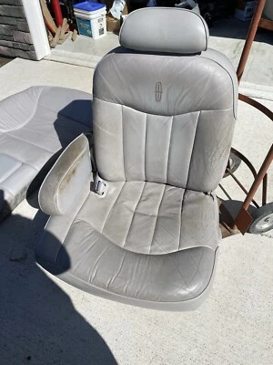 1995 1996 1997 Lincoln Town carro Grand Marquis conjunto de assentos com pista frente traseira cinza - Imagem 1 de 4