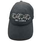 Chapeau de baseball Sri Lanka éléphant adulte noir