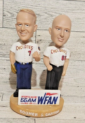 Sports Radio 66 WFAN Boomer & Carton Bobblehead SGA Brooklyn Cyclones, NY Mets Cover