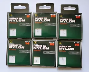 GRANDES GANCHOS SIN PÚAS a Nylon Talla 8 10 12 14 16 18 Carpa Gruesa Match Pesca - Imagen 1 de 9