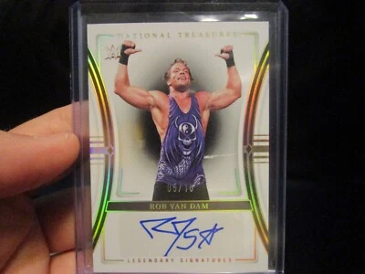 2024 WWE PANINI NATIONAL TREASURES ROB VAN DAM AUTO #5/10 - read - Image 1 of 4
