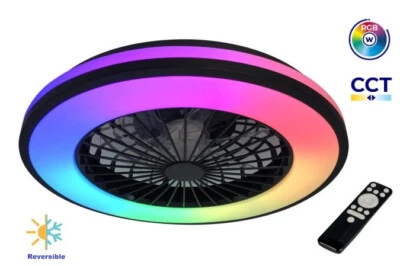 Kanlux RGB + White CCT LED Ceiling Fan Light Dimmable Living Room Light - Image 1 of 4