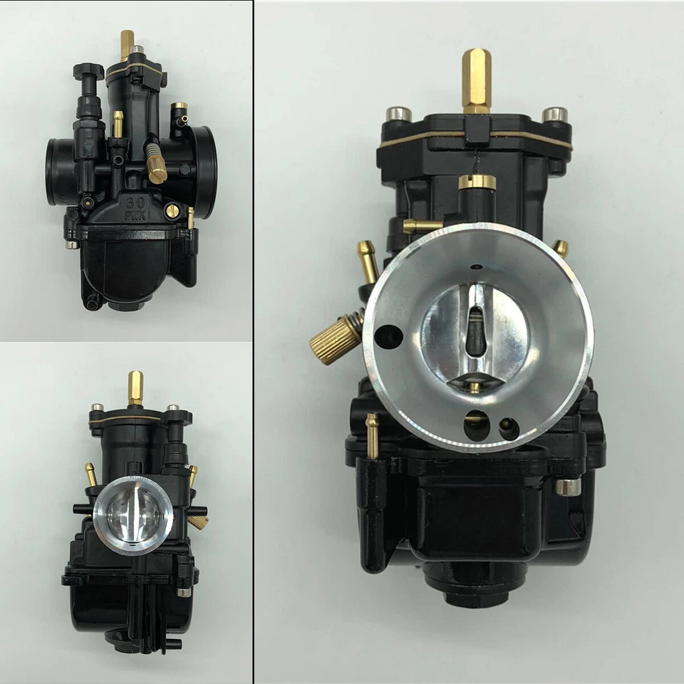 30mm Carburetor for PWK Racing Flat Side Carb Scooter ATV Go Kart PIT DIRT BIKE — 第 1/4 张图片