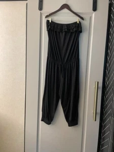 EUC Forever 21 Black Strapless Romper Jumpsuit size 1X - Picture 1 of 7
