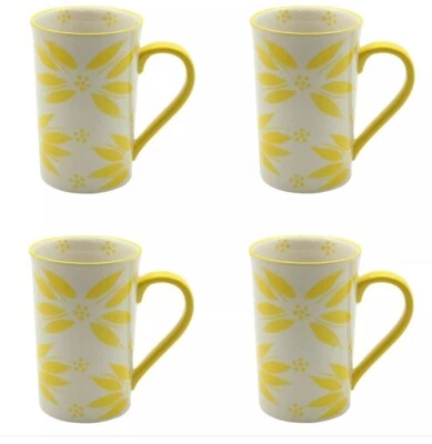 Temp-tations 套装-OF-4 高小酒馆咖啡杯,16 盎司旧世界黄色,T49669 — 第 1/4 张图片