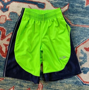CHAMPION BOYS XS (4-5) BASKETBALL SHORTS Neon Green Lime Duo Dry - Picture 1 of 6