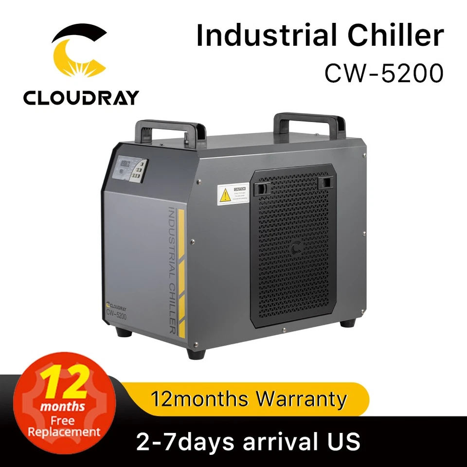 Cloudray CW-5200 Industry Water Chiller Water Cooling Machine for CO2 Laser