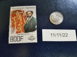 Gustav Klimt Medizin, 1900 2017 Republique Togolaise Briefmarke - Bild 1 von 1