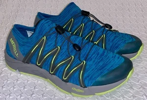 MERRELL Sodalite Trail Glove 4 Blue Grey Knit Barefoot Hiking Shoes NEW Mens 10 - Picture 1 of 8